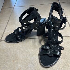 Matisse Leather Strappy Heels Sandals